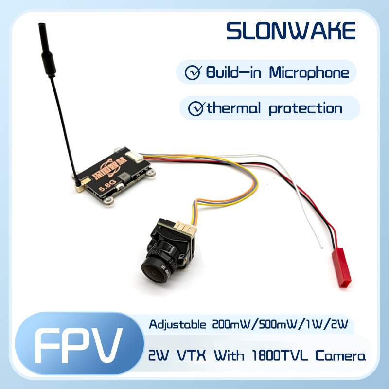 Fpv Drone Camera - SLONWAKE 5.8G 56CH 2W transmitter VTX