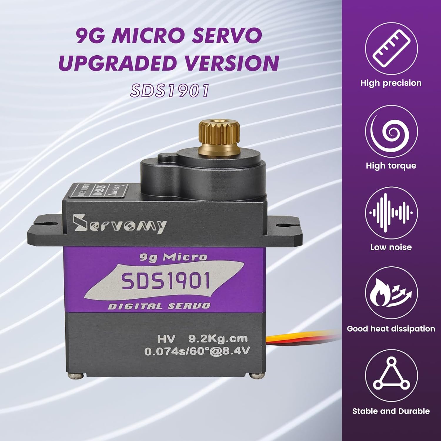 Rc Car Servo - SERVOMY-SDS1901 Digital 9G Micro Coreless Servo