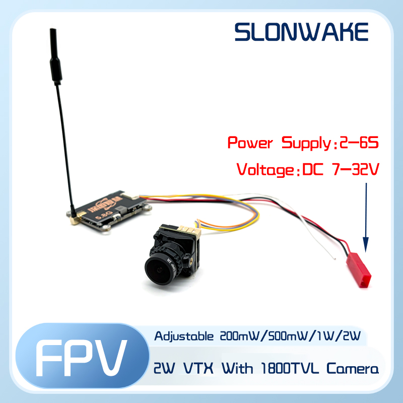 SLONWAKE 5.8G 56CH 2W transmit - Fpv Drone Camera 评论和价格