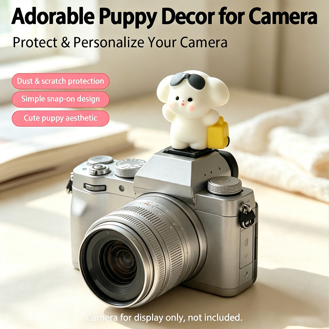 Cute 3D Puppy Camera Hot Shoe  - Canon Camera Eos R50 评论和价格