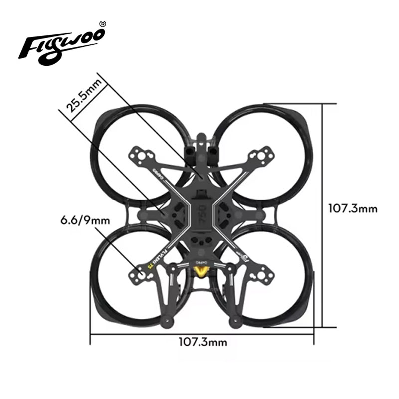 Flywoo Flylens 75 Frame Kit 1. - Fpv Racing Motor 评论和价格