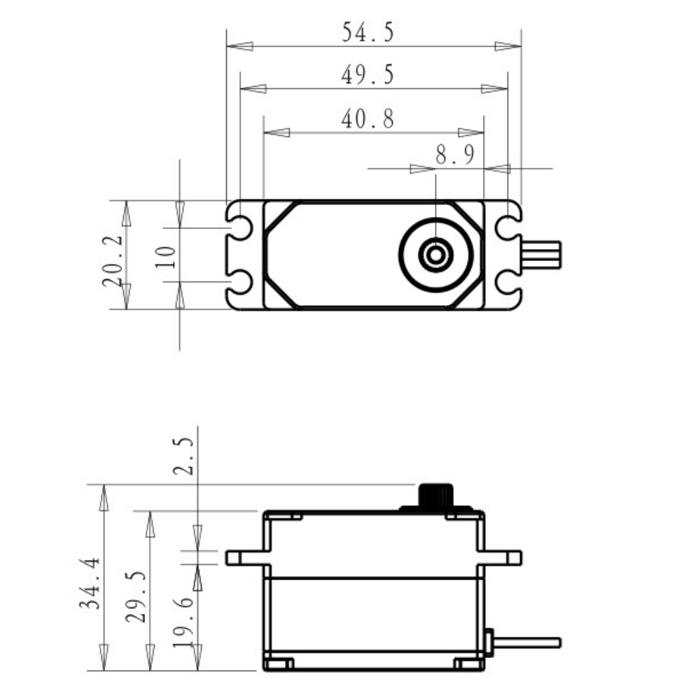 Dsservo BLS4355 55KG Low-profi - Rc Car Servo 评论和价格