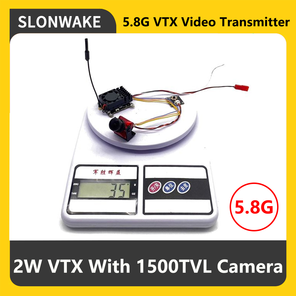 SLONWAKE 5.8G 2000mW FPV VTX T - Fpv Drone Camera 评论和价格