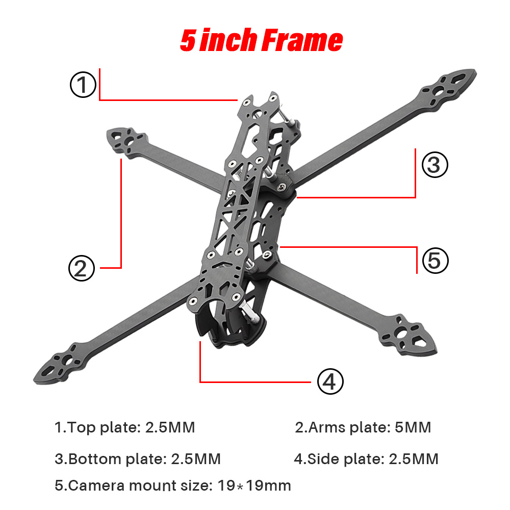 Mark4 5inch FPV Racing Drone F - Carbon Fiber Drone Arm 评论和价格