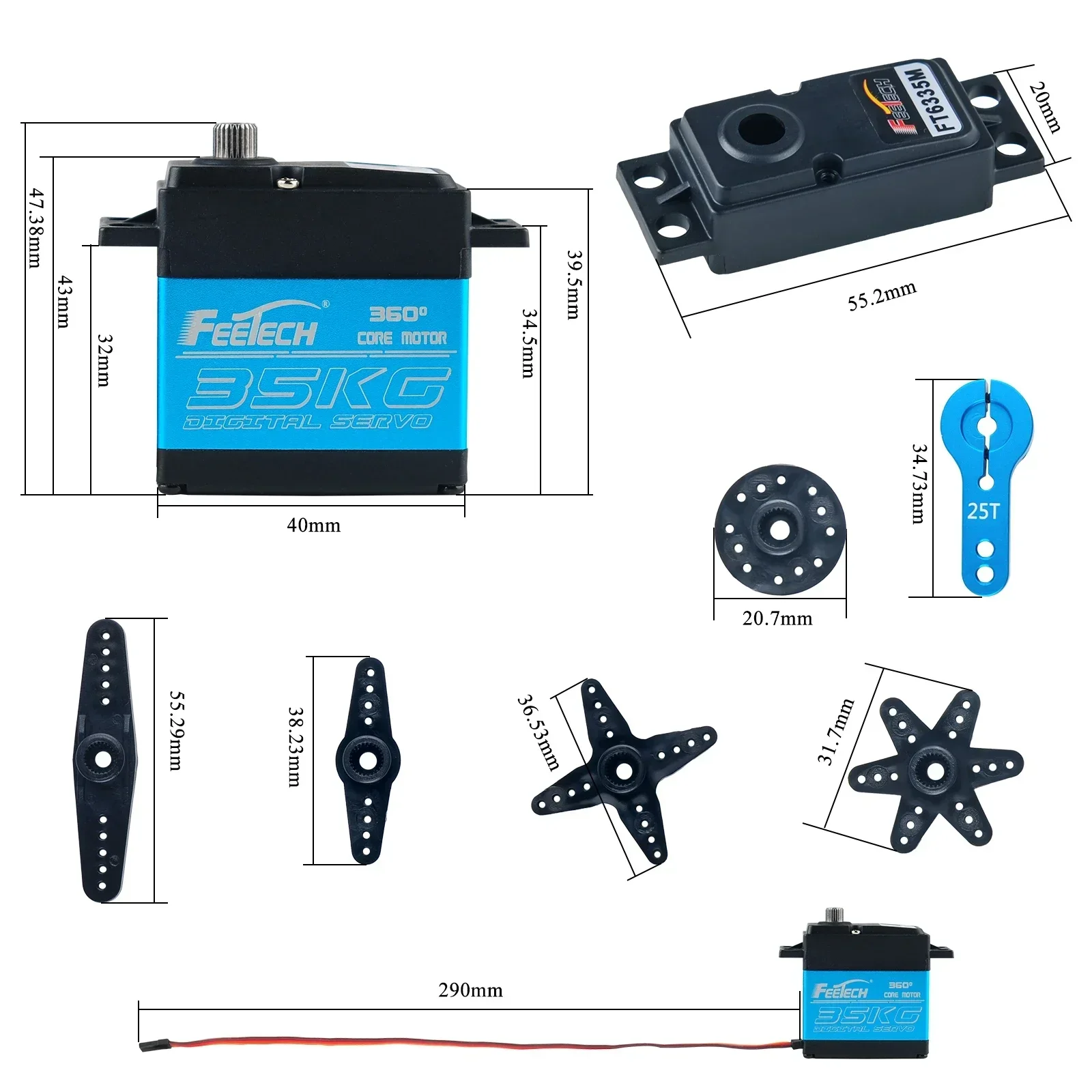 Feetech FT6335M Digital RC Ser - Rc Car Servo 评论和价格