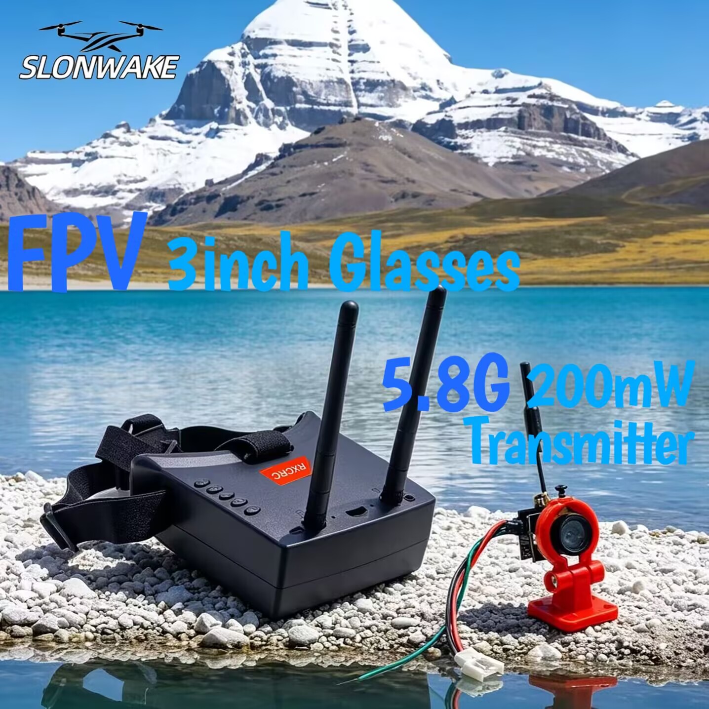 SLONWAKE 5.8G Analog VTX Trans - Fpv Drone Camera 评论和价格